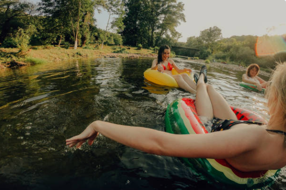 Renting a water tube in steamboat springs